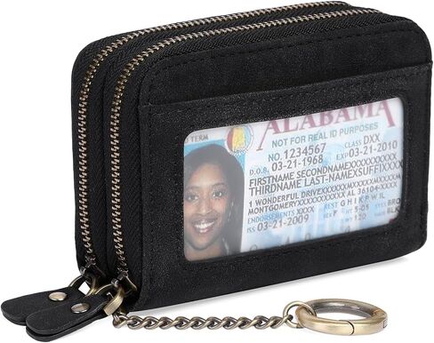 GOIACII Small Genuine Leather Wallet for Women, RFID Blocking Credit Card Holder Wallet in Kuwait