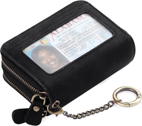 GOIACII Small Genuine Leather Wallet for Women, RFID Blocking Credit Card Holder Wallet in Kuwait