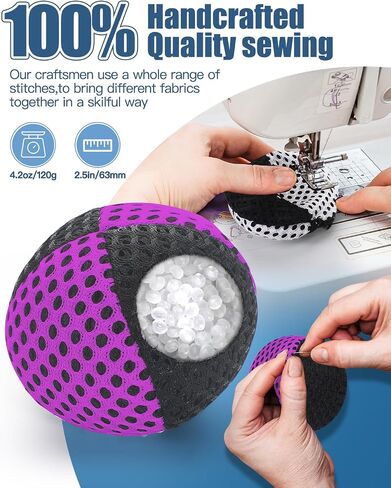 Juggling Balls for Beginners and Professionals Set of 3 Juggling Bean Bags,Durable Juggle Ball Kit (Black - Blue) in Kuwait