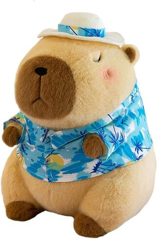 12 بوصة لطيف Capybara أفخم مع حقيبة ظهر للسلحفاة ، Capybara محشو الحيوانات الناعمة Capybara Plushies Toy Capybara Doll Pillow Birthday for Kids (مع حقيبة) in Kuwait