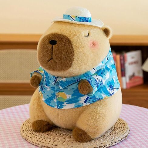 12 بوصة لطيف Capybara أفخم مع حقيبة ظهر للسلحفاة ، Capybara محشو الحيوانات الناعمة Capybara Plushies Toy Capybara Doll Pillow Birthday for Kids (مع حقيبة) in Kuwait