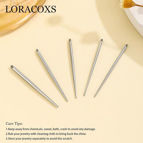 12pcs ثقب الجسم ثقب أدوات إدراج مجموعة 14G 16G 18G 20G ثقب أداة تغيير الأداة الداخلية/الخارجية الملولبة/الدفع في أداة ثقب الأذن/الأنف/السرة/الحلمة/الشفاه/الحاجب/اللسان in Kuwait