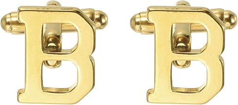 PATIKIL Initial Cufflinks, Classic Alphabet Stainless Steel Men Cuff Links 26 Letters A-Z with Box for Men Father Husband Weddings Gift Business Birthday in Saudi Arabia