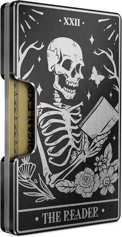 Engraved Aluminum Wallet for Men - Slim Money Clip & Card Holder with Engraved Finish. Enhanced RFID Blocking, Compact, Unique & Minimalist Wallets in Saudi Arabia