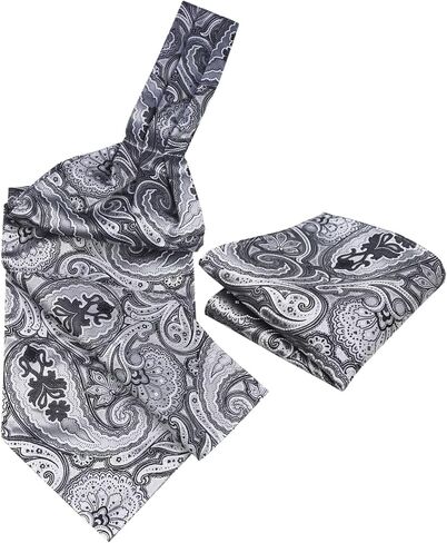 رجال PAISLEY CRAVAT CRAVAT TIE ASCOTS و Pocket Square مجموعة ASCOT in Kuwait