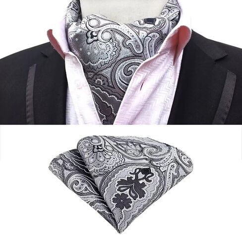 رجال PAISLEY CRAVAT CRAVAT TIE ASCOTS و Pocket Square مجموعة ASCOT in Kuwait