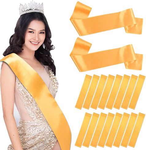 MixTeach 36 Pack Blank Satin Sash Plain Sashes DIY Personalized Senior Sashes for Pageants Moms Brides Graduation Wedding in Saudi Arabia