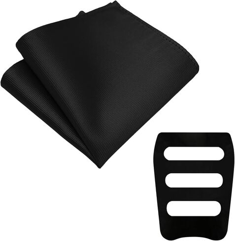 Pocket Squares for Men Handkerchief with Pocket Square Holder Mens Pocket Square for Suit Jacket Wedding Business in Kuwait