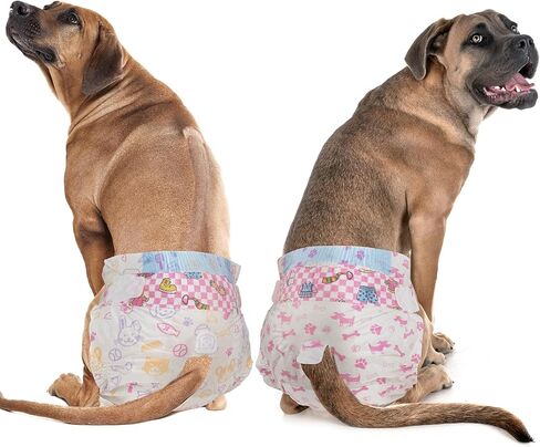 Dono Dog Diapers Female-48pcs ، حفاضات الكلب الأنثى التي يمكن التخلص منها مع مؤشر الرطب في القلب ، حفاضات جرو أكثر امتصاصًا للسيدة من أجل xxs ، الكلاب الصغيرة المتوسطة الصغيرة المتوسطة in Kuwait