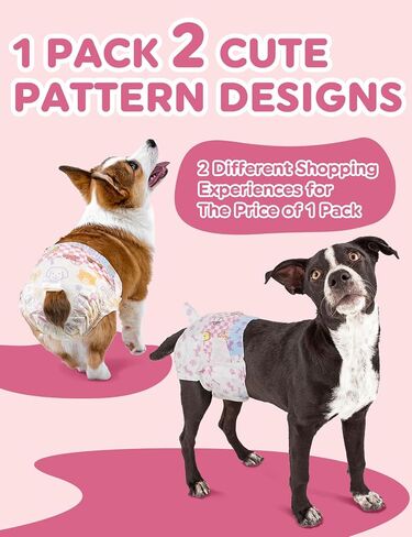 Dono Dog Diapers Female-48pcs ، حفاضات الكلب الأنثى التي يمكن التخلص منها مع مؤشر الرطب في القلب ، حفاضات جرو أكثر امتصاصًا للسيدة من أجل xxs ، الكلاب الصغيرة المتوسطة الصغيرة المتوسطة in Kuwait