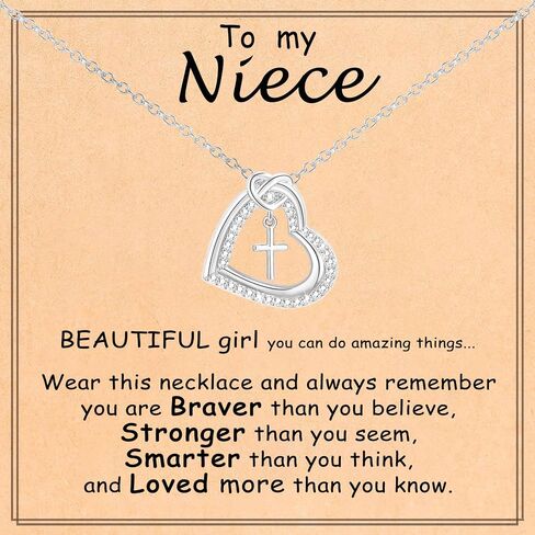 Cross Necklace for Daughter Baptism First Communion Confirmation Graduation Gifts for Daughter in Saudi Arabia