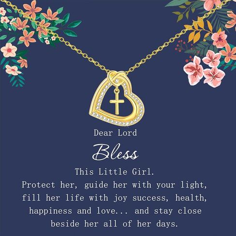 قلادة متقاطعة للابنة معمودية أول هدايا لتأكيد التخرج من أجل الابنة in Kuwait