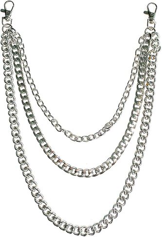 Lainrrew Trousers Chain, Pants Chain Belt Chain Wallet Chain Pocket Chain Hip Hop Punk Jeans Chain Key Chain Goth Accessories for Eboy Egirl Women Men (Gold) in Saudi Arabia