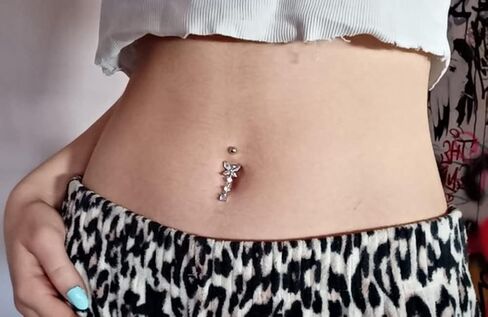 زر Longita BELLY RING RING BELLY BELLY RINGS FARLING BELLY BELLY BUNTER BLACKER BELLY BELTY RING SURCICAL STEMICAL ROSE ROSE BELLY BELLY BEYLY BEITE in Kuwait