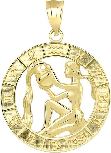 10k Yellow Gold Zodiac Pendant in Saudi Arabia