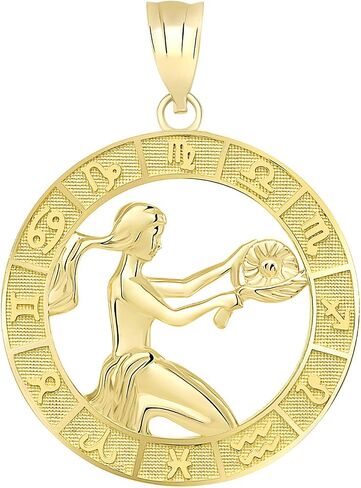 10k Yellow Gold Zodiac Pendant in Saudi Arabia
