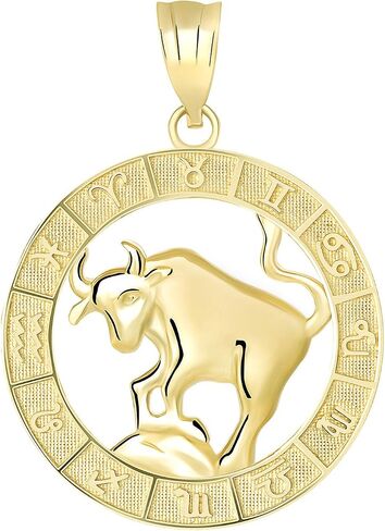 10k Yellow Gold Zodiac Pendant in Saudi Arabia