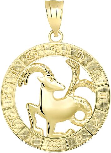10k Yellow Gold Zodiac Pendant in Saudi Arabia