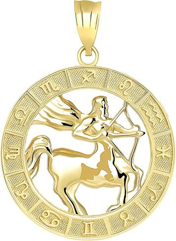 10k Yellow Gold Zodiac Pendant in Saudi Arabia