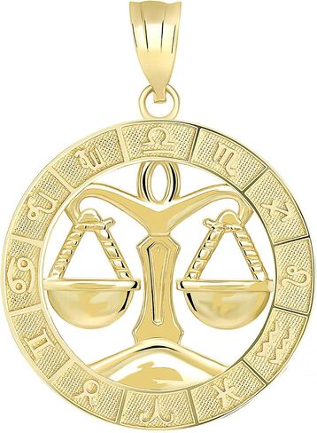 10k Yellow Gold Zodiac Pendant in Saudi Arabia