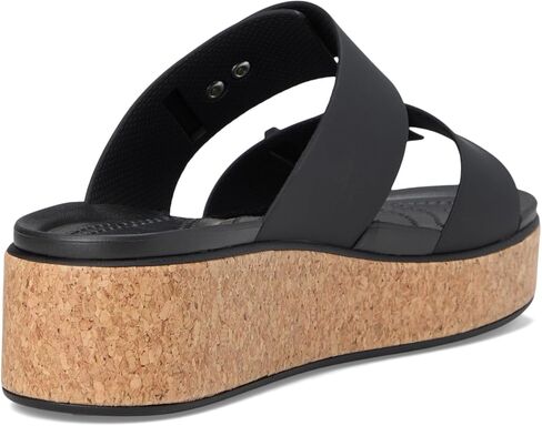 Crocs Women's Brooklyn Cork Buckle Sandals Wedge in Saudi Arabia