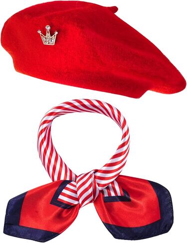 Choyaxo 3PCS French Beret Hat Set Assumeors Comply Conference Conser in Kuwait