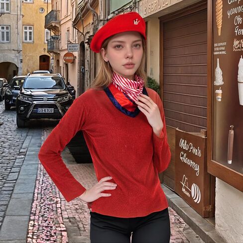 Choyaxo 3PCS French Beret Hat Set Assumeors Comply Conference Conser in Kuwait