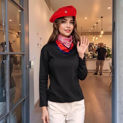 Choyaxo 3PCS French Beret Hat Set Assumeors Comply Conference Conser in Kuwait