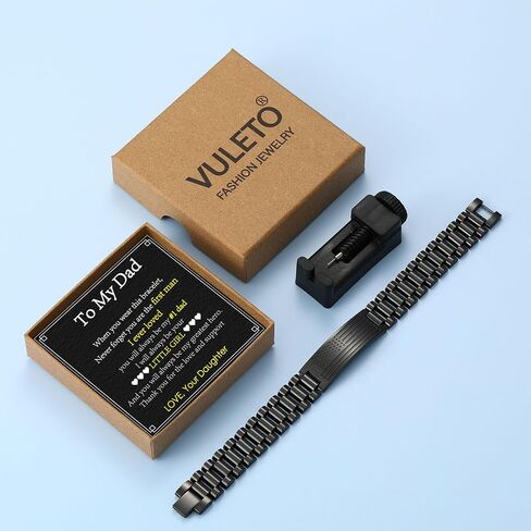 To My Man Boyfriend Husband Dad Son Bracelet Gifts, Stainless Steel American Flag Watch Link Bracelet Fathers Day Valentines Christmas Jewelry Gifts for Men Him in Saudi Arabia
