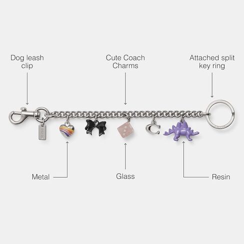 Coach womens Motif Chain Bag Charm in Saudi Arabia