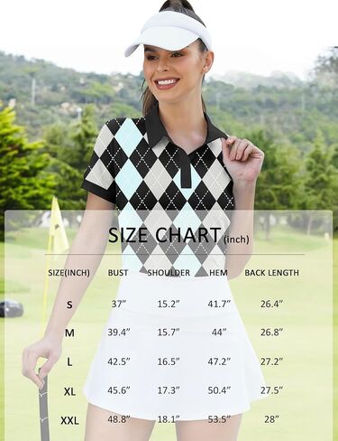 Lomon Womens Golf Polo Dorts Short Sleeve Tops Tops Lightweight Moisture Wicking Tennis Activewear S-XXL in Kuwait