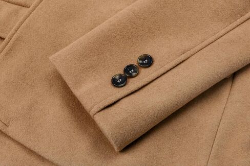 Chartou Women Solid Color Blazer Wool Blend Office Business Office Open Front Short Jacket Coat Coat in Kuwait