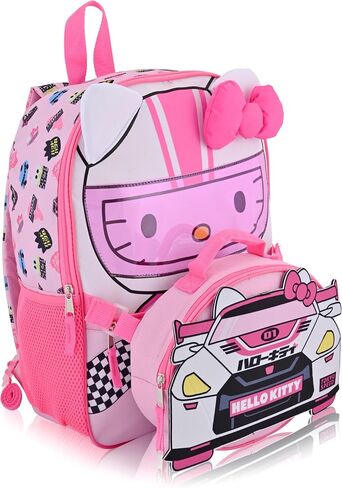 Disney Lilo and Stitch Backpack With Lunch Box for Girls with Glitter | Sequined Insulated Lunch Bag Lunch Box for Girls, Boys, Toddlers | Stitch Pink Backpack for School and Reusable Lunchbox in Saudi Arabia