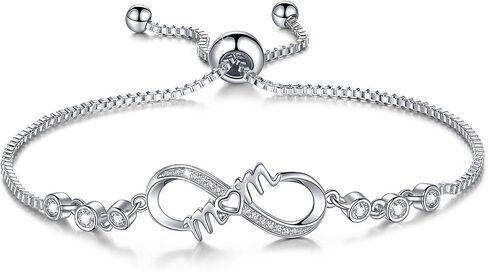 Gifts for Women Mom, Infinity Love Bracelets for Women Girls Girlfriend, Birthday Mothers Day Jewelry Gifts for Mom Wife from Daughter Son in Kuwait