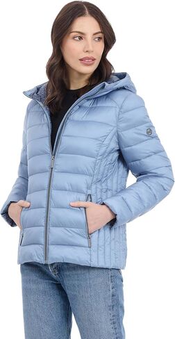 Michael Kors Women's Hooded Packable Puffer Jacket in Kuwait