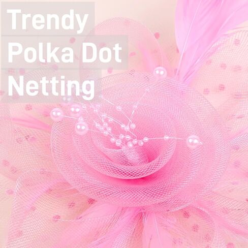 WOVOWOVO Women's Fascinators Hats Fascinators for Women Tea Party Cocktail Wedding Headwear Headband for Women Girls in Kuwait