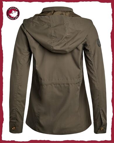 CANADA WEATHER GEAR Womens Utility Jacket - Long Sleeve Zip Up Hooded Safari Military Anorak Jackets for Women (Sizes: S-2XL) in Kuwait