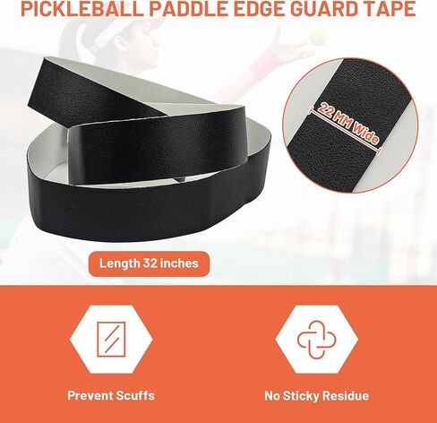 White -Pickleball Paddle Edge Guard Tape in Kuwait