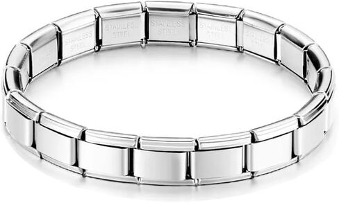 Uny Jewel Shiny 9mm Italian Charm Starm Bracelets 18 Links DIY تخصيص تخصيص مرن متشابك in Kuwait