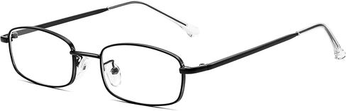 FEISEDY Vintage Blue Light Glasses for Women Metal Y2K Rectangle Glasses Gold Silver Fake Nerd Eyewear Frame B0271 in Saudi Arabia