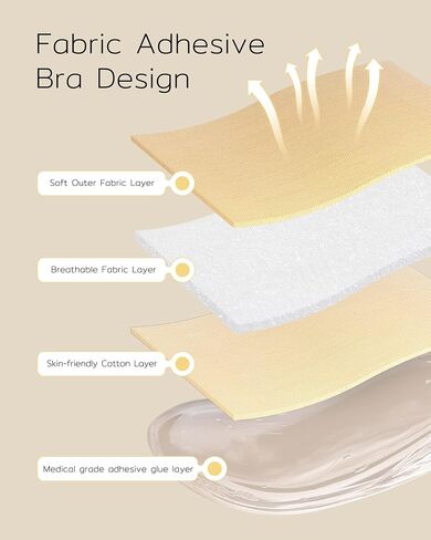 Niidor Adhesive Strapless Bra for Women Sticky Invisible Push up Silicone Bra for Backless Dress 2025 Upgraded Clasp Bras in Kuwait
