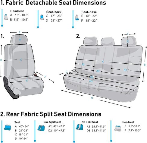 FH Group Car Seat Covers Front Set Cloth -Seat Covers for Low Back Seats with Removable Headrest,Universal Fit,Automotive Seat Cover,Airbag Compatible Car Seat Cover for SUV,Sedan,Van Burgundy in Saudi Arabia