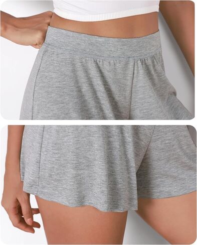 ODODOS 2-Pack Ultra-Soft Modal Lounge Shorts for Women – Lightweight & Breathable Sleepwear, 3" Inseam in Saudi Arabia