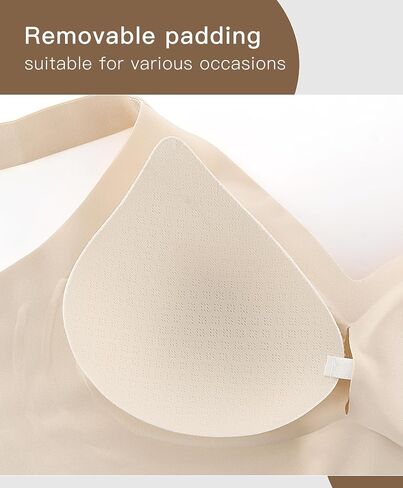Women's Minimizer Bra No Underwire Full Coverage Wireless Jelly Bra Plus Size Seamless T-Shirt Bra in Saudi Arabia