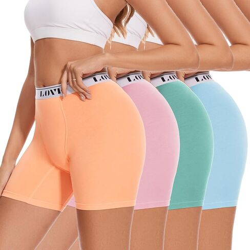 Molasus Womens Boxer Briefs High Waisted Modal Boy Shorts Underwear in Kuwait