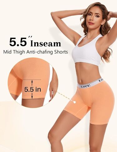 Molasus Womens Boxer Briefs High Waisted Modal Boy Shorts Underwear in Kuwait