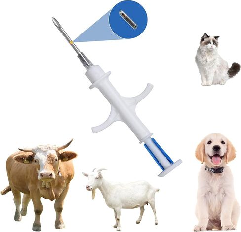 Pet Microchip Dog Microchip 134.2KHz FDX-B ISO11784/11785 Universal Standard 1.4x8mm RFID Scanner animal chip inchip microgrolghip for cat pig (1 pc 1.4x8mm) in Kuwait
