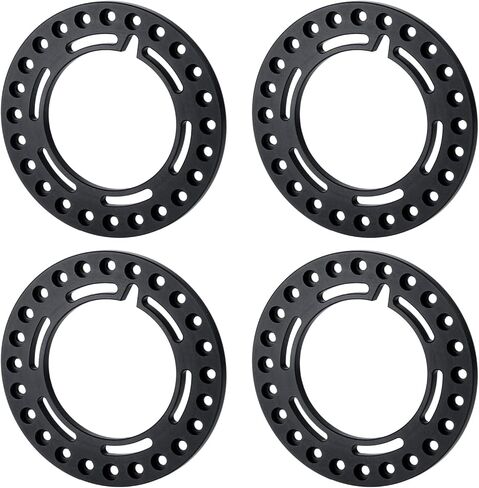 RCLIONS 4pcs Aluminum 1.9inch RC Beadlock Wheel Rim Replacement Ring for 1/10 RC Crawler Car 1.9" Wheels/Rims (Silver) in Kuwait