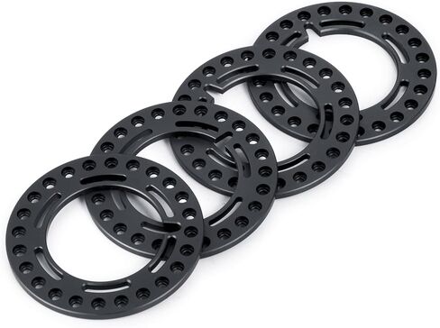 RCLIONS 4pcs Aluminum 1.9inch RC Beadlock Wheel Rim Replacement Ring for 1/10 RC Crawler Car 1.9" Wheels/Rims (Silver) in Kuwait