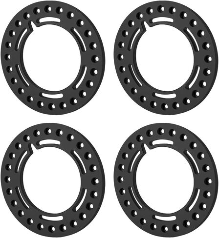 RCLIONS 4pcs Aluminum 1.9inch RC Beadlock Wheel Rim Replacement Ring for 1/10 RC Crawler Car 1.9" Wheels/Rims (Silver) in Kuwait